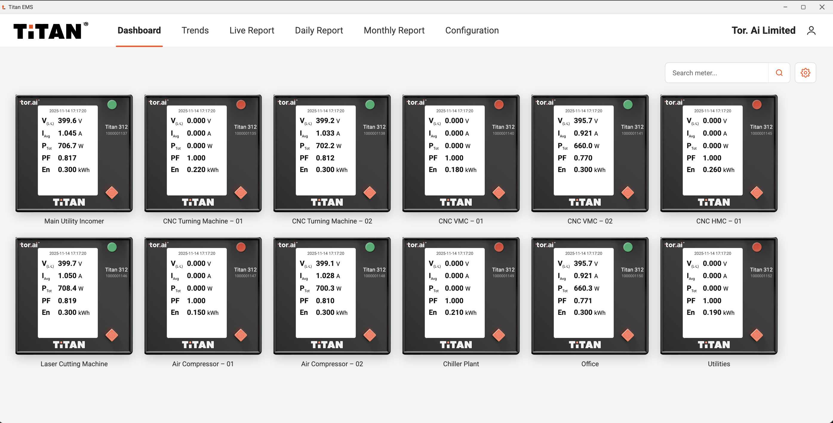 Unified dashboard
